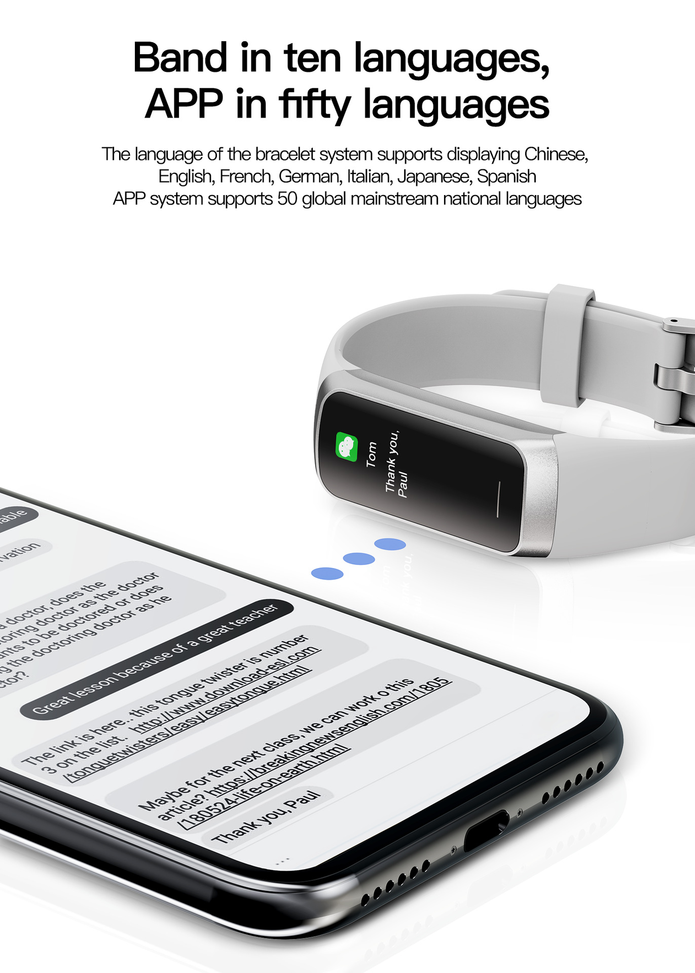Cross-border C60 smart bracelet 1.1 "AMOLED HD temperature heart rate blood pressure blood oxygen measurement sports watch undefined