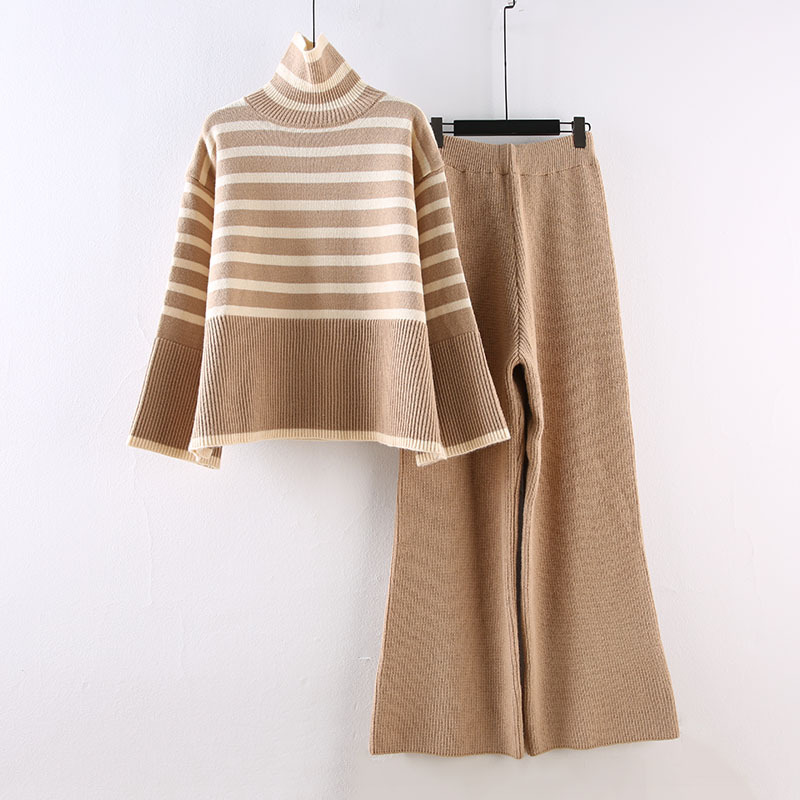 Women's Clothing Large Size Loose All Match High Collar Knitted Sweater_voghion.com