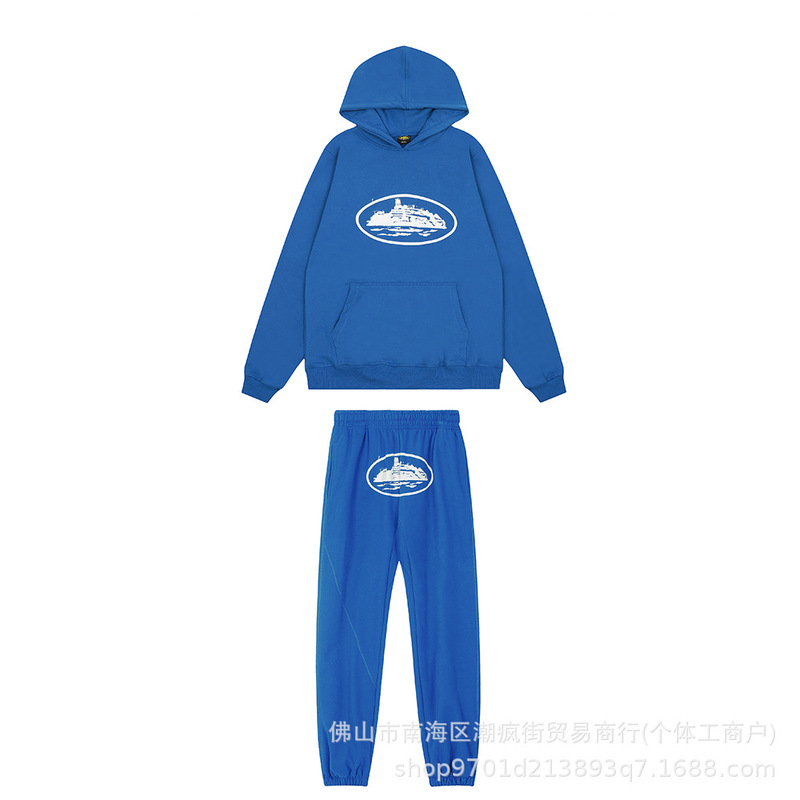 Corteiz クラシックフォートモービルプリント夏の新しいストリートルーズカジュアルトレンディなヒップホップパンツ男性と女性用|undefined