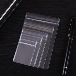 Portable small Jewelry earrings bracelet storage finishing transparent plastic PVC self-sealing bag jewelry PVC sealed bag