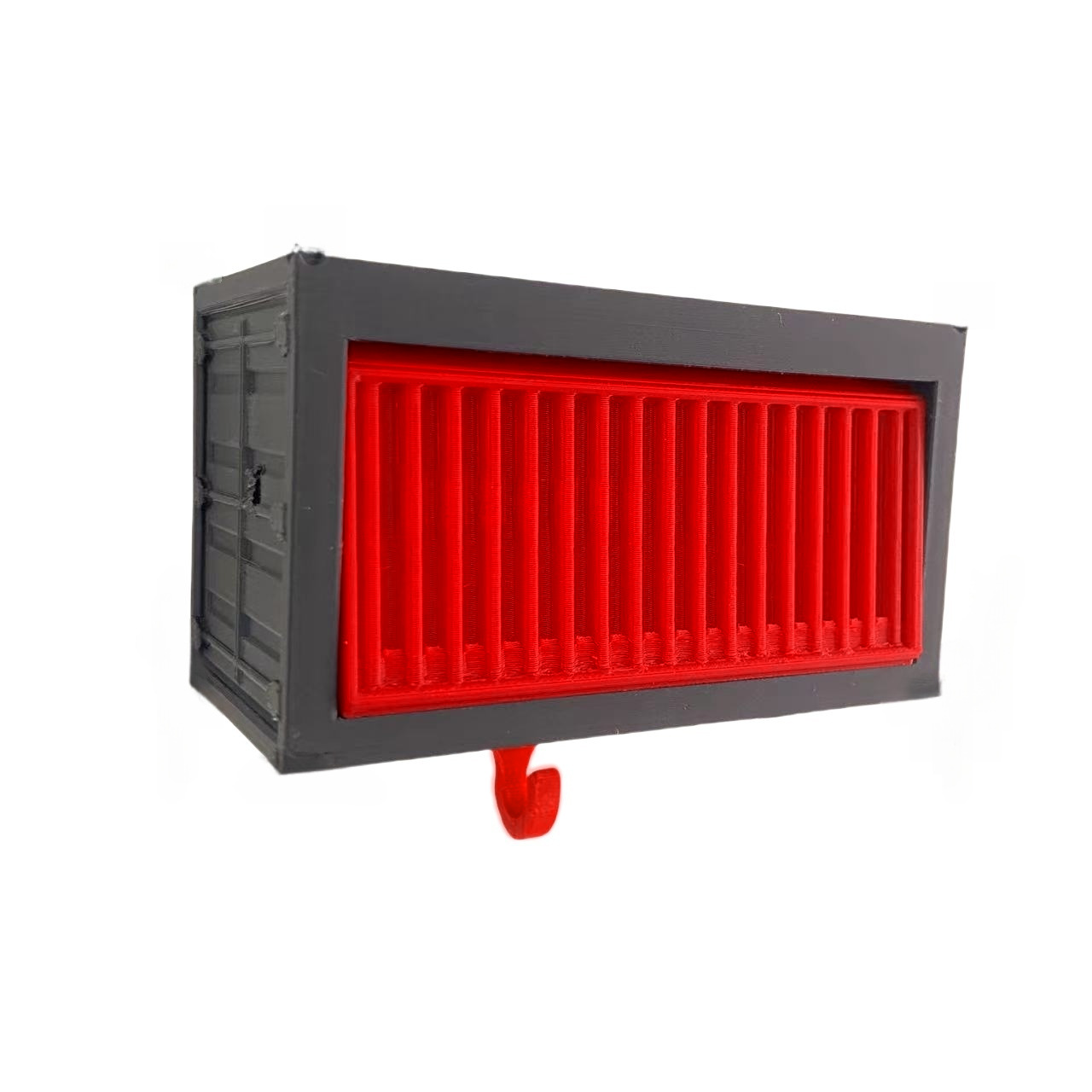 차고걸이 [검정색과 빨간색] 차 없음