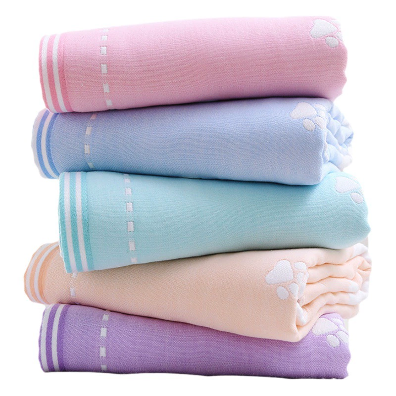 Оптовая Продажа с фабрики шестислойное Марлевое утолщенное детское одеяло 110*110 см детское одеяло с мультяшным принтом, одеяло для кондиционирования воздуха