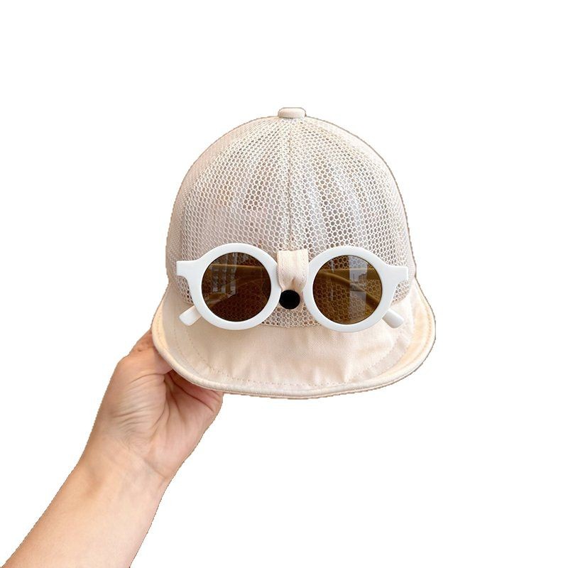 Gorra de béisbol para bebé de 1-3 años de poliéster, con protección solar, para verano
