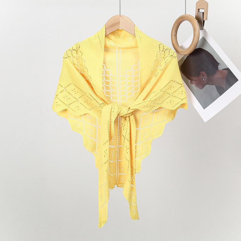 (2개) 새로운 서스펜더 스커트 니트 숄 중공 목 가드 따뜻한 에어컨 룸 외부 장식 숄 모조 캐시미어 가디건