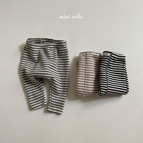 ins Korean style baby striped large PP leggings for spring and autumn male and female babies loose double-level striped pants that can be worn outside
