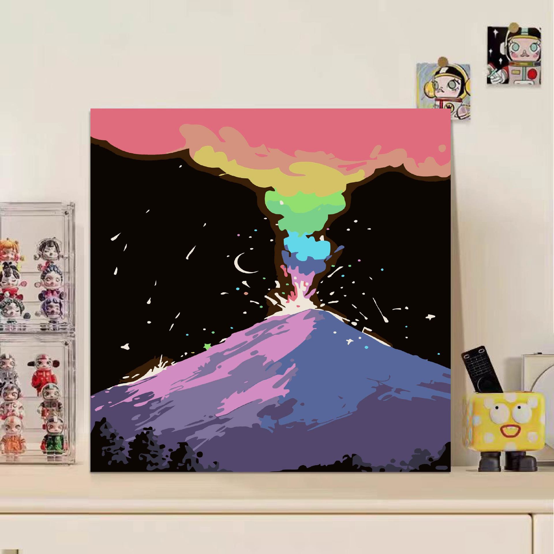 Niños didiy pintura digital acrílico relleno de pintura de dibujos animados pintura de pintura a mano 20 * 20