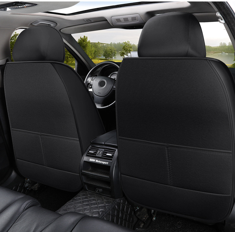 Cross-Border 2026 New Model Coarse Linen Full-Cover Seat Cushion, Breathable, Wear-Resistant, Suitable for All Seasons, Five-Seater Car Seat Cover