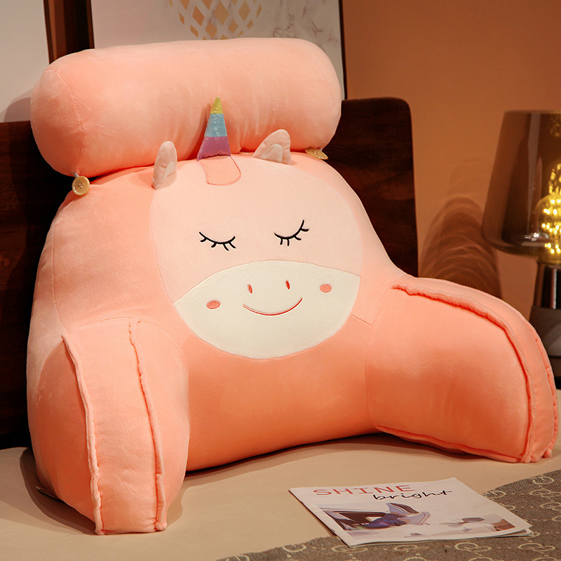 Cojín de noche gran respaldo almohada juego de noche teléfono móvil espalda almohada suave bolsa dormitorio cama lectura artefacto cojín trasero