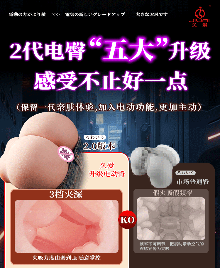 Male Masturbator Half-Body Doll with Big Butt Design, TPE, Vibration Control — detail image 18
