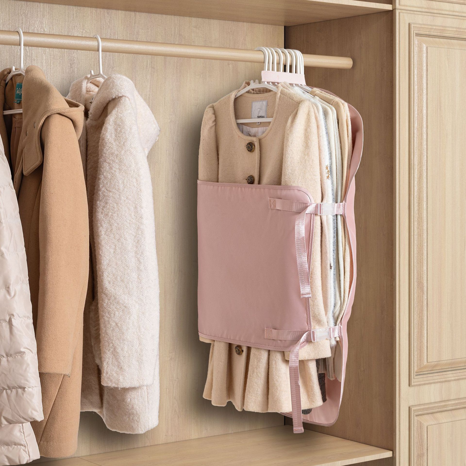 Compression Storage Board, Compression Board, Clothing Storage Bag, Wardrobe, Foldable Fabric Hanging Large-Capacity Storage Compression Bag