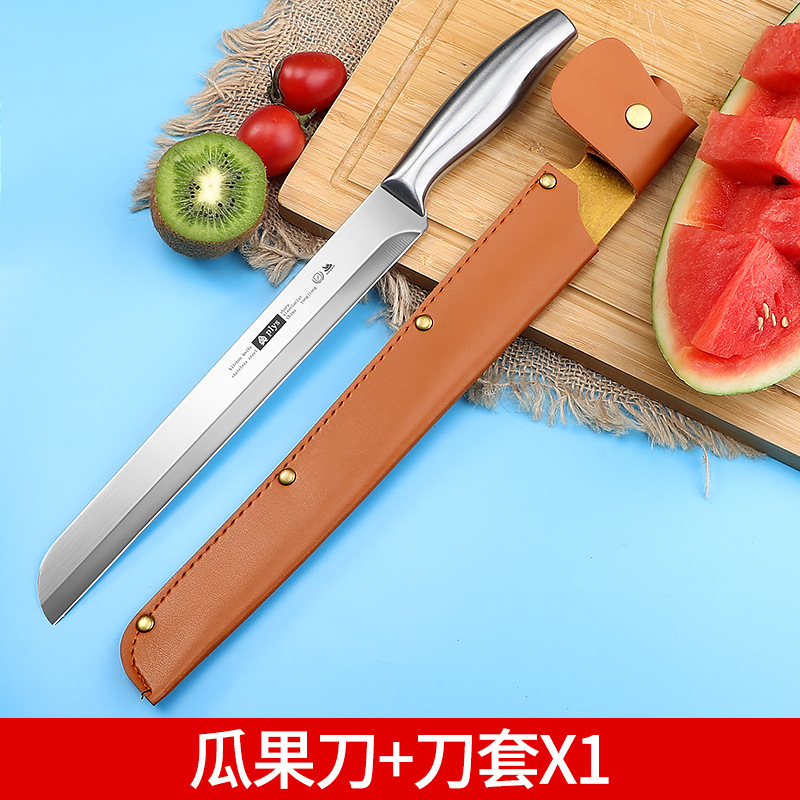 Cuchillo de frutas conjunto doméstico comercial de corte de sandía grande alargado cuchillo de frutas de corte de cabello plano cuchillo de pelado Yangjiang