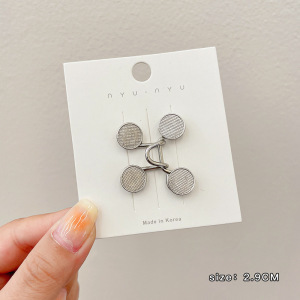 Pantalones de jeans de cintura, botones de cintura ajustados, botones ajustables fijos