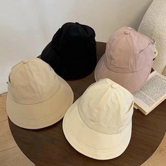 ポニーテールの日焼け止め帽子ができます。女性2023夏の帽子は薄いです。