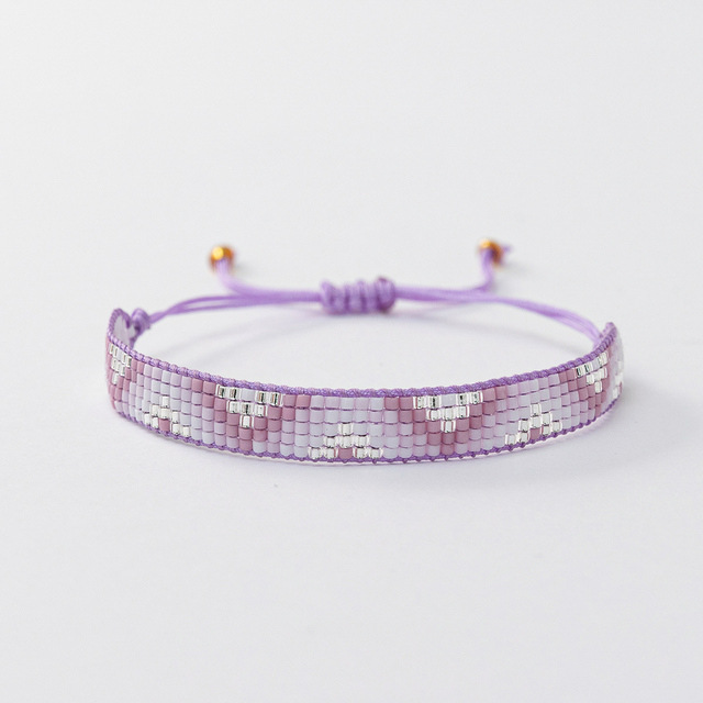 Décontractée Bohémien Rhombe Perle De Rocaille Corde Perlé Femmes Bracelets display picture 2