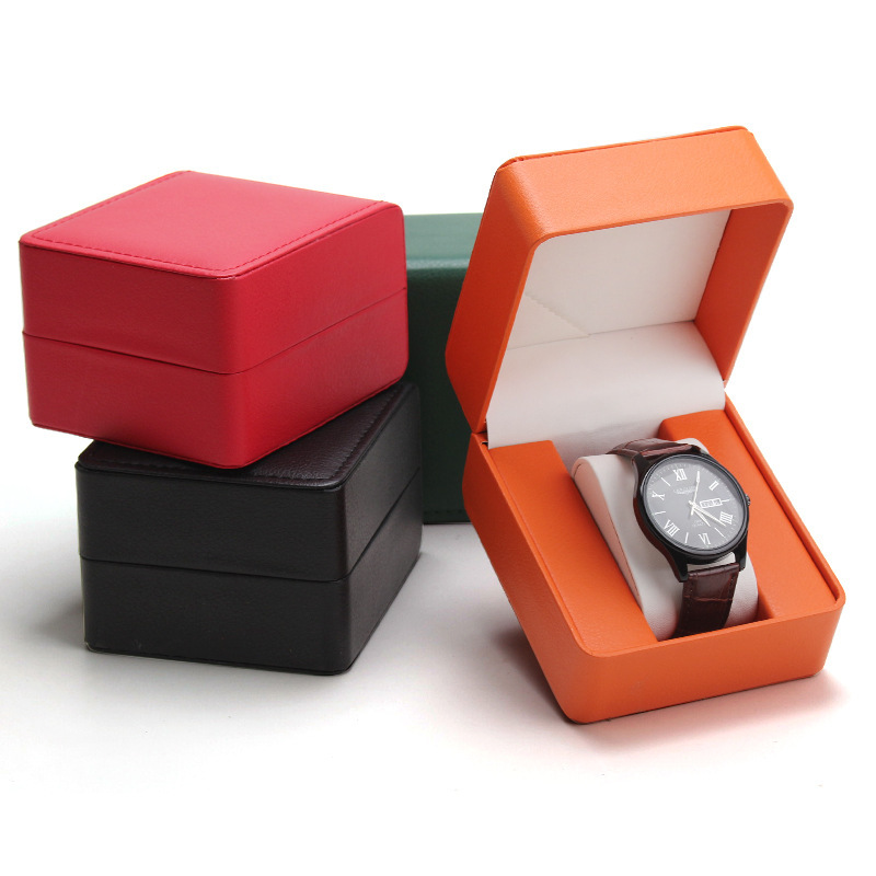 pu leather frosted rounded watch box display square box advanced watch packaging box gift storage box in stock wholesale pu leather frosted rounded watch box display square box advanced watch packaging box gift storage box in stock wholesale