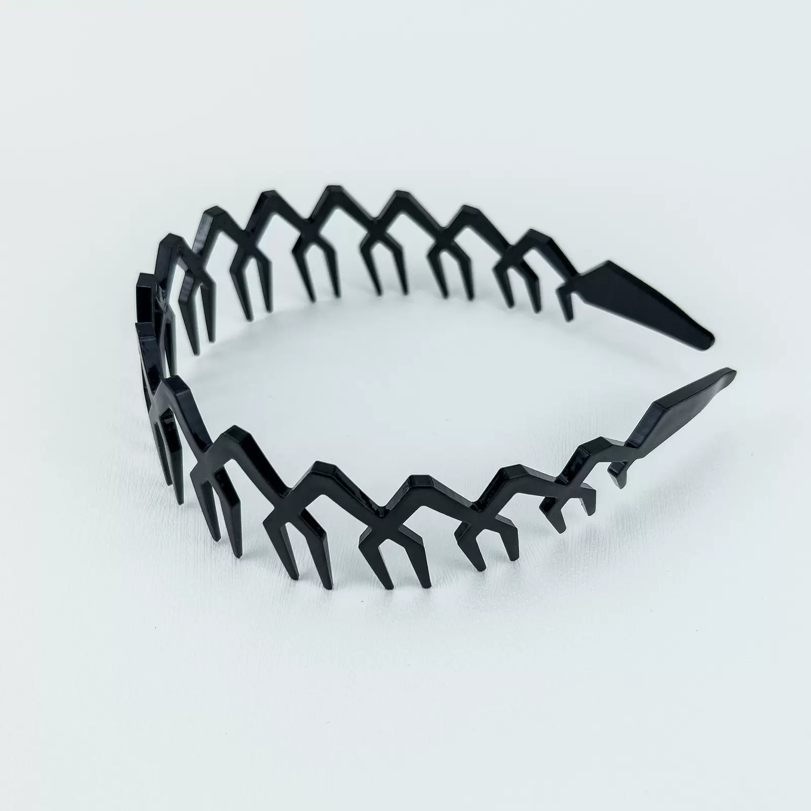 波浪长齿皇冠发箍压发软塑料宽边头箍发卡男女款洗脸头饰品批发