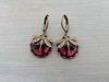 Retro accessory, earrings, wholesale, European style, suitable for import, moonstone