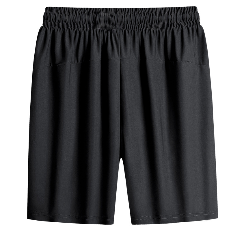 Pantalones cortos secos rápidos de seda de hielo para hombres de verano delgados pantalones deportivos casuales de cinco puntos grandes pantalones cortos sueltos de fitness al por mayor
