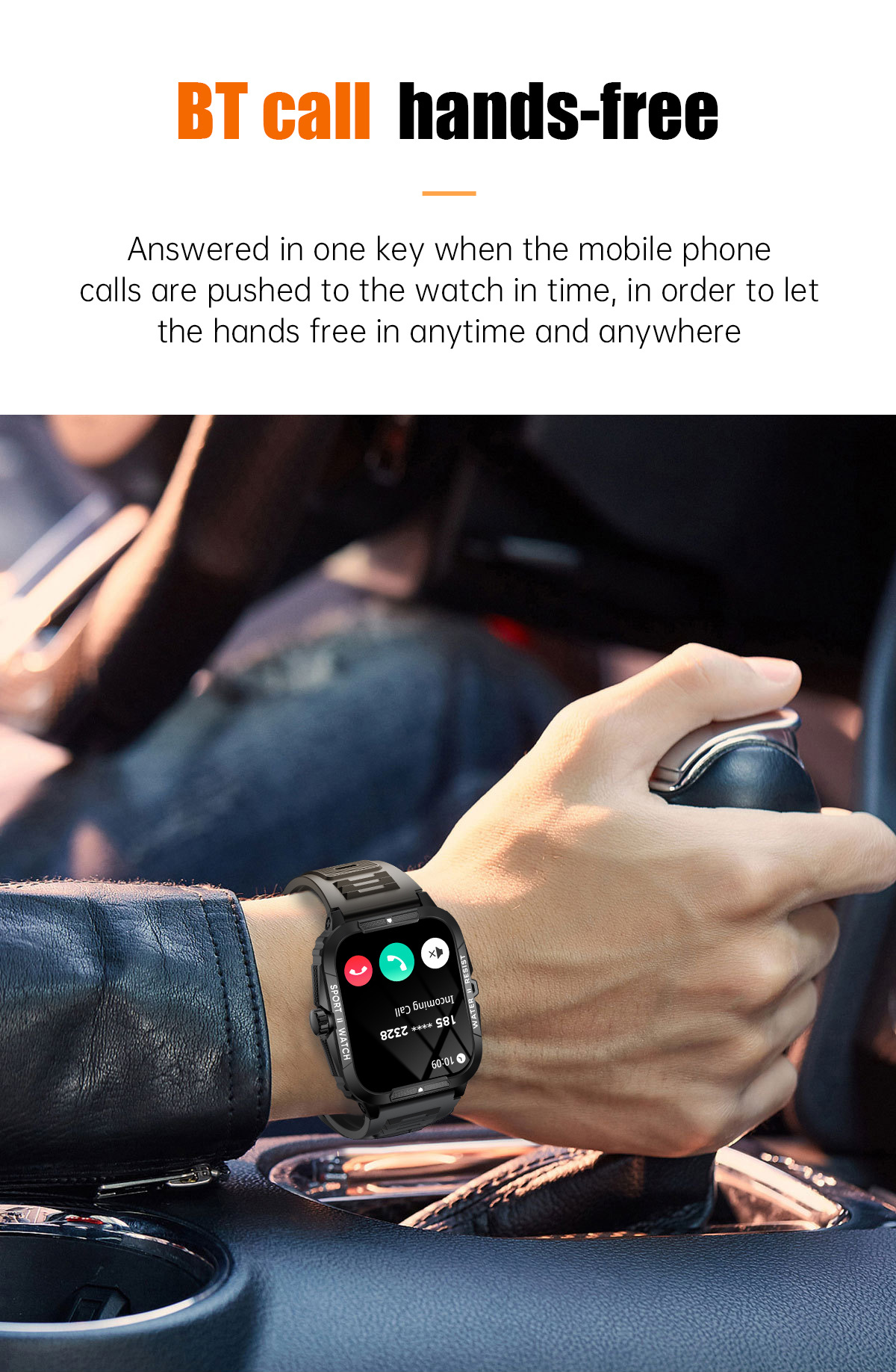 Sport Smartwatch Mit Herzfrequenzmesser Und Full Screen Display_voghion.com