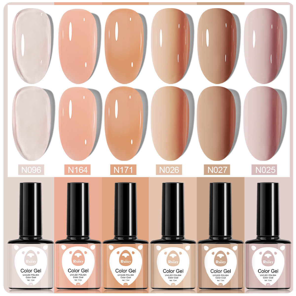 6 colores esmalte de uñas pegamento fototerapia embotellada color popular pintado brillante ojo de gato pegamento UV fototerapia pegamento esmalte de uñas traje de pegamento