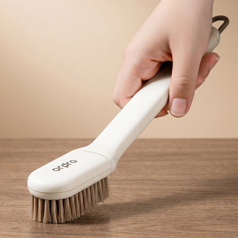 Rotatable Shoe Brush, Long-Handled Brush for Washing Shoes and Clothes, Household Cleaning Brush That Does Not Damage Shoes, Soft-Bristled Brush