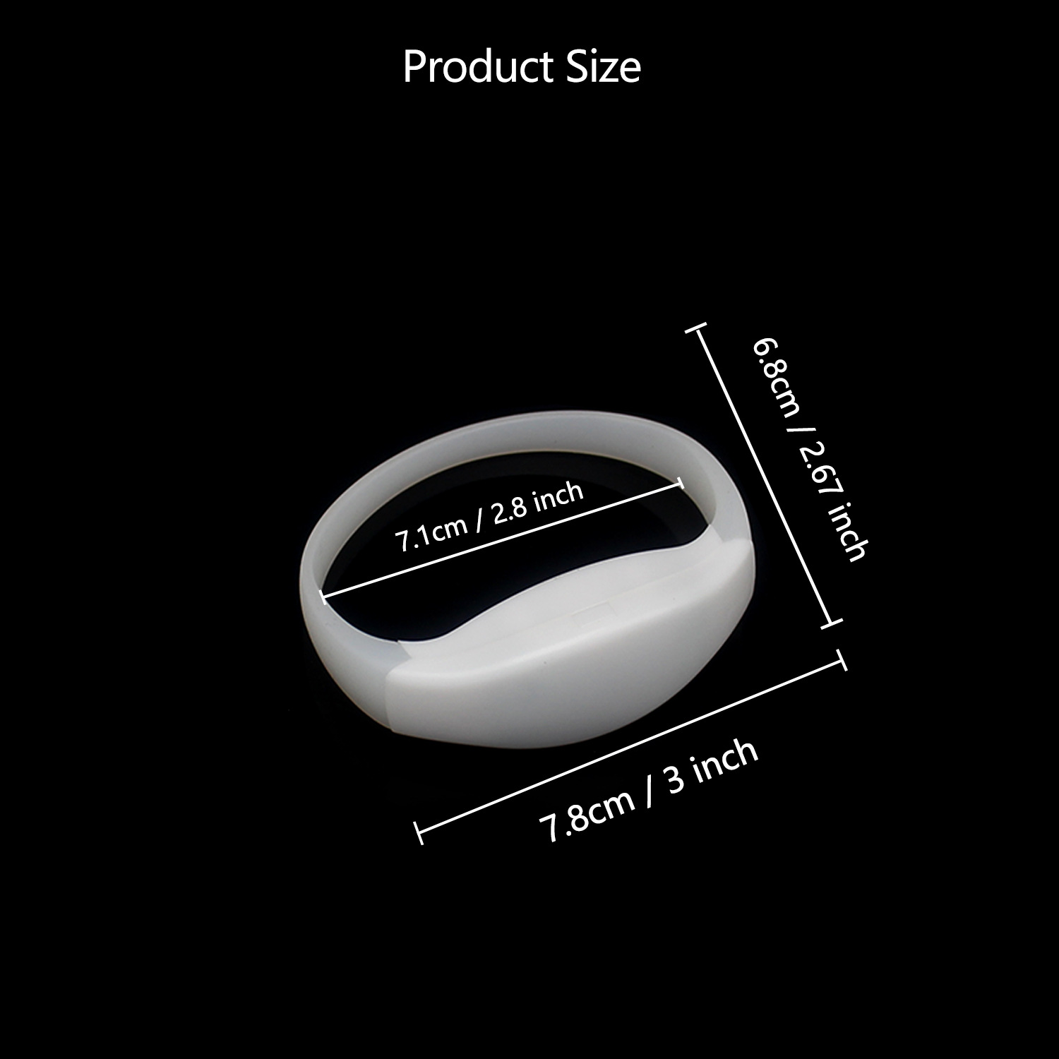 Concierto de festival de música de bar led pulsera de control remoto debe ayudar a WeiXuan color pulsera luminosa evento sorteo