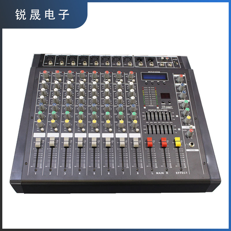파워 앰프 제조업체가 장착 한 전문 믹서 6/8/10/12/16 방향 파워 앰프 USB 내장 잔향