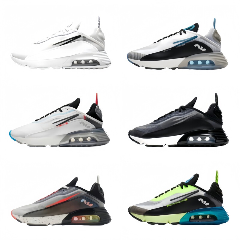 Shock-Absorbing Lightweight Sports Max 2090 Air Cushion Men's and Women's Same Style Mesh Casual Shoes Couple Outdoor Running Shoes Students