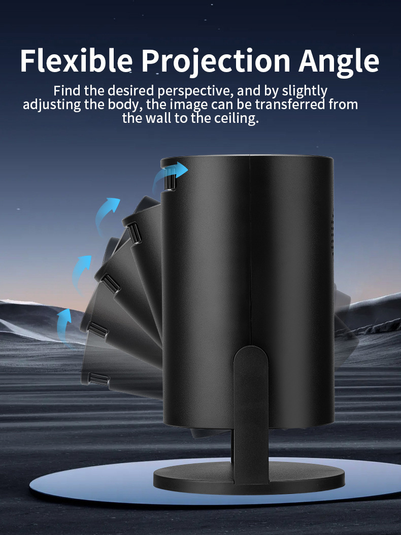 M5PRO Sınır Ötesi Yeni Ürün Ev Tipi Mikro Taşınabilir Mini Projektör HD Ev Kablosuz Kablolu Kompakt Telefon