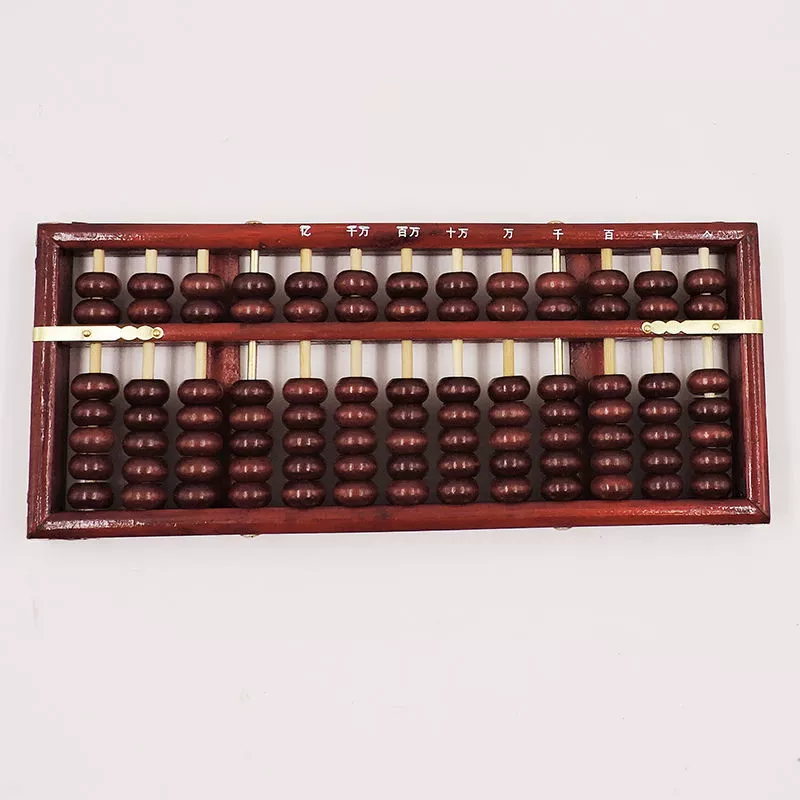 Old-fashioned wooden abacus for elementary school students