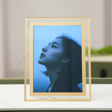 ✅水晶玻璃相框批发影楼写真照片展示框摆台双色印花家庭照装裱相