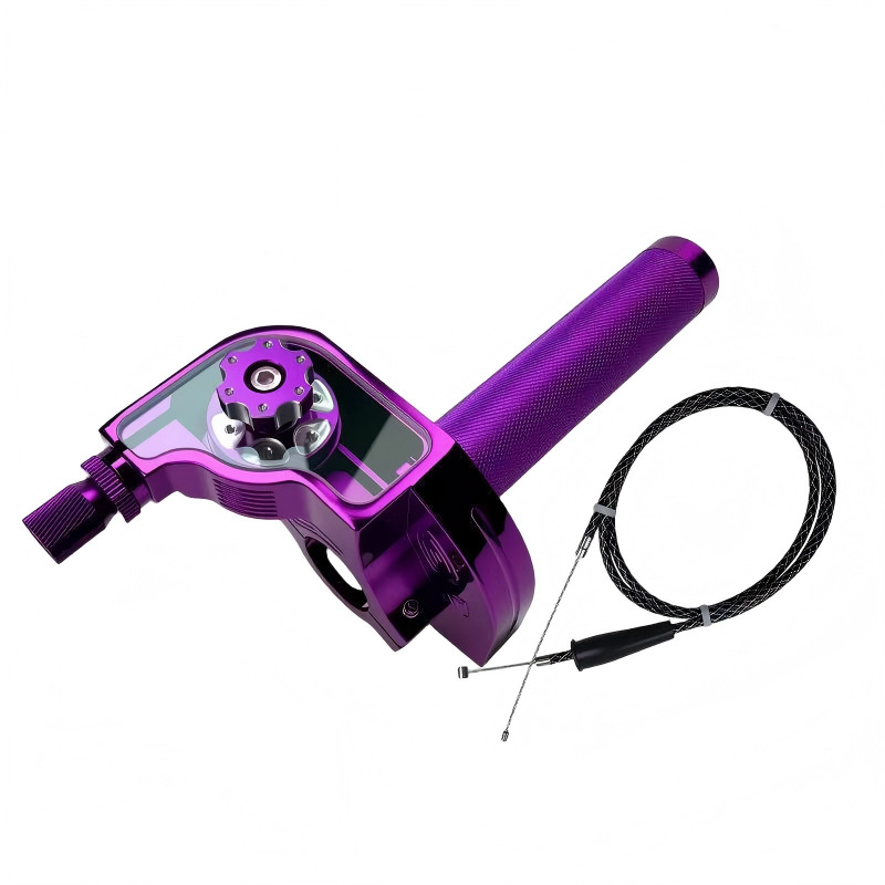 New off-road motorcycle throttle handle with visible throttle, CNC Gatling third-generation twist throttle, cross-border supply