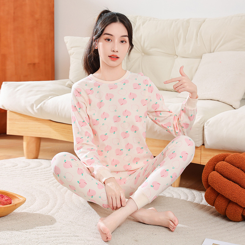 青少年秋衣秋裤纯棉儿童睡衣男童保暖内衣女童打底棉毛衫衬衣衬裤|undefined