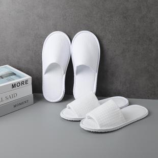 Hotel Disposable Slippers, Waffle Home Special Non-Slip Hospitality Four-Season Hotel Indoor Slippers for Home Travel