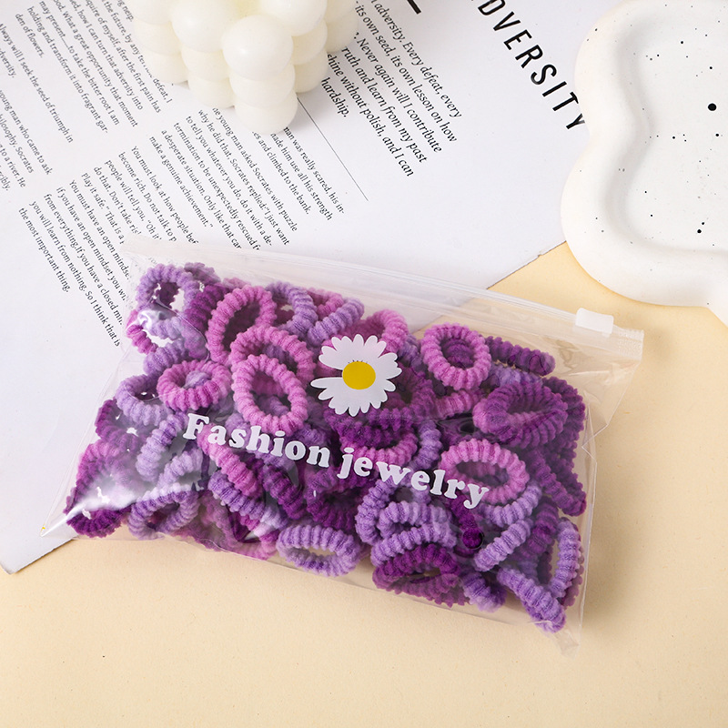 Threaded type 100 pieces 2.5cm purple