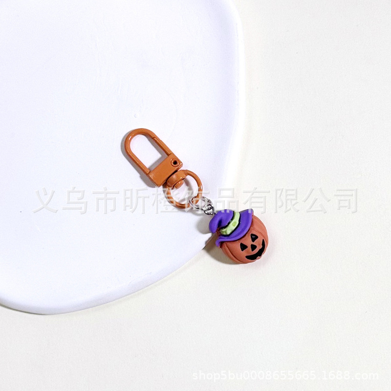 かわいい漫画シミュレーションハロウィンカボチャペンダントキーホルダーキーチェーンスクールバッグアクセサリーアクセサリーペンダントギフト|undefined