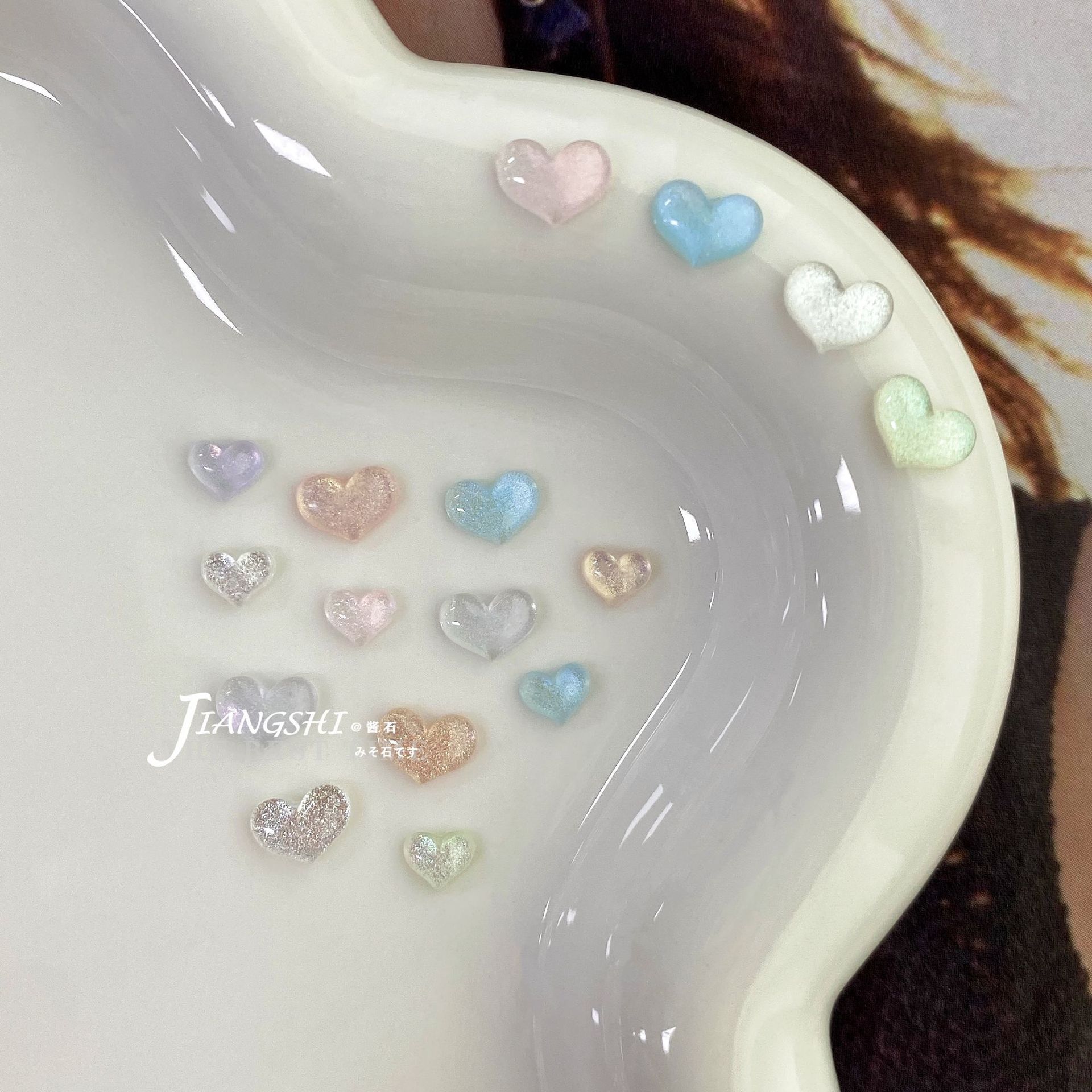 오로라 속편 네일 아트 쥬얼리 봄과 여름 새로운 사랑 미니 컬러 3 차원 네일 스티커 폭발성 액세서리