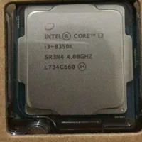 Процессор i3‑8350K, 4 ядра, 4.00 ГГц, 8 МБ, 14 нм, LGA1151, TDP 91 Вт, для настольного ПК
