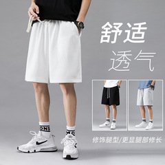 2024 New Japanese Minimalist Versatile Shorts Leisure Pants for Men Summer Thin Running Basketball Pants Large Medium Inseam
