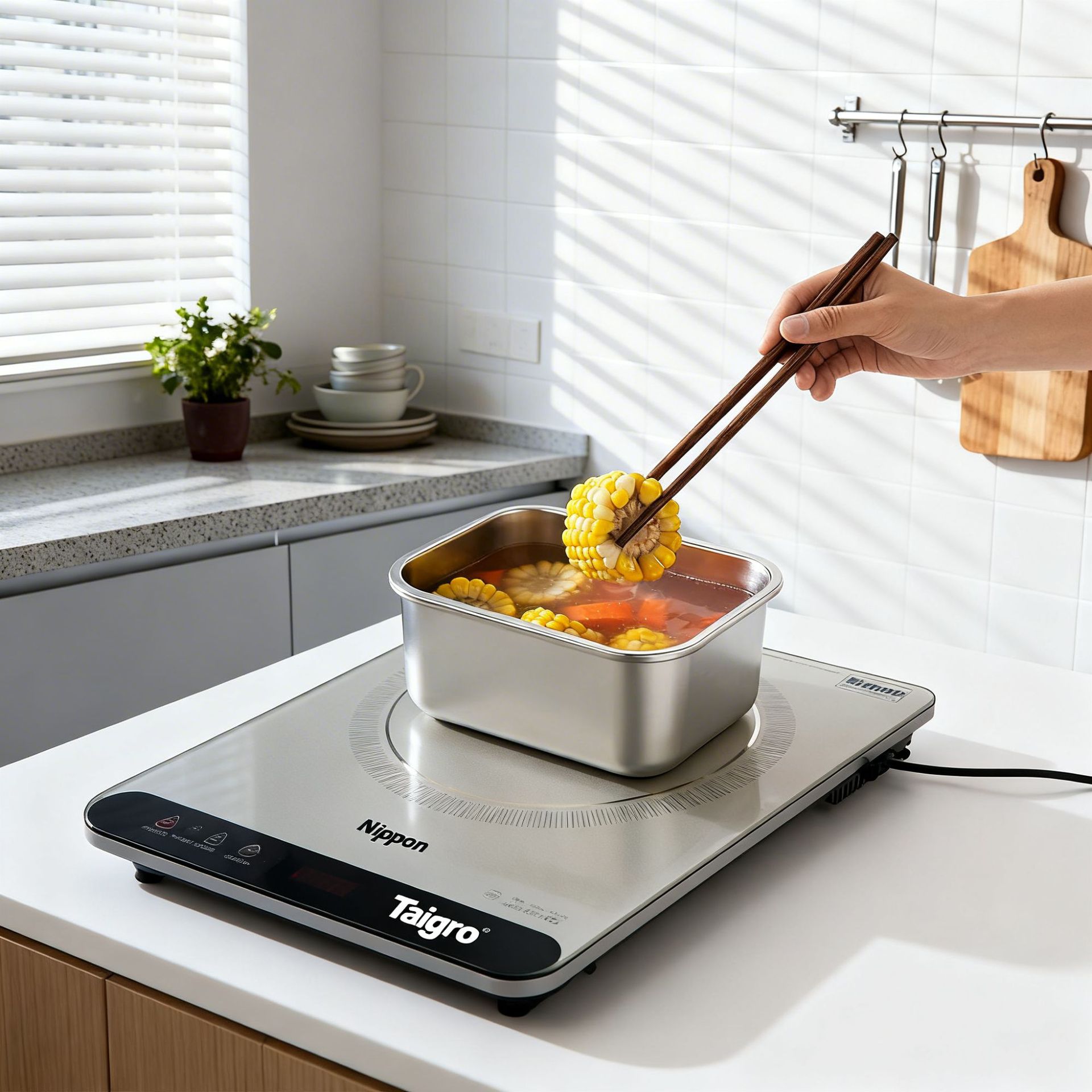 Caja de Conservación de Alimentos Hongjun Da de Acero Inoxidable 304 para Uso Doméstico, Caja Sellada para Refrigeración de Frutas y Verduras, Caja de Almacenamiento, Caja de Conservación al Vacío.