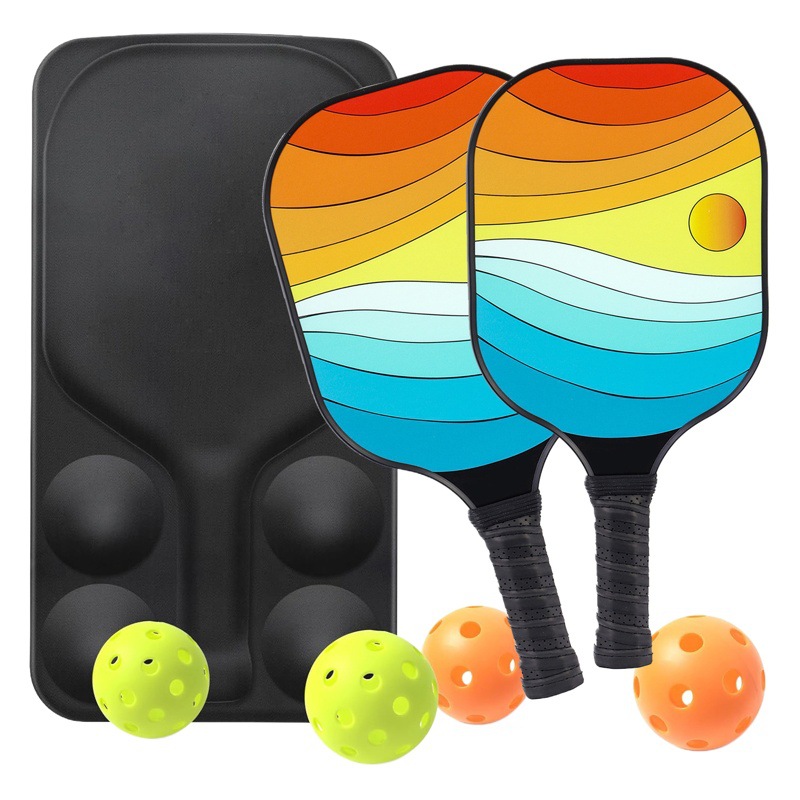 Fiberglass Pickleball Paddle with Uv Pattern Design for Outdoor Leisure and Entertainment, Cross-Border Pickleball Paddle