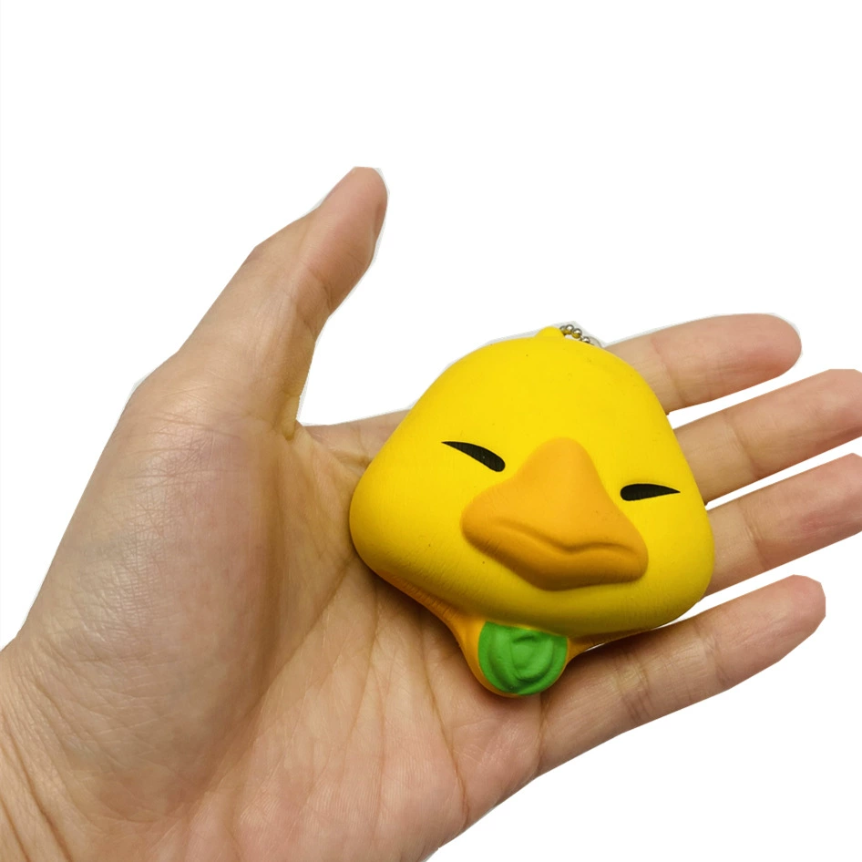 B.Duck, polyurethane realistic pendant, soft squish, toy, duck