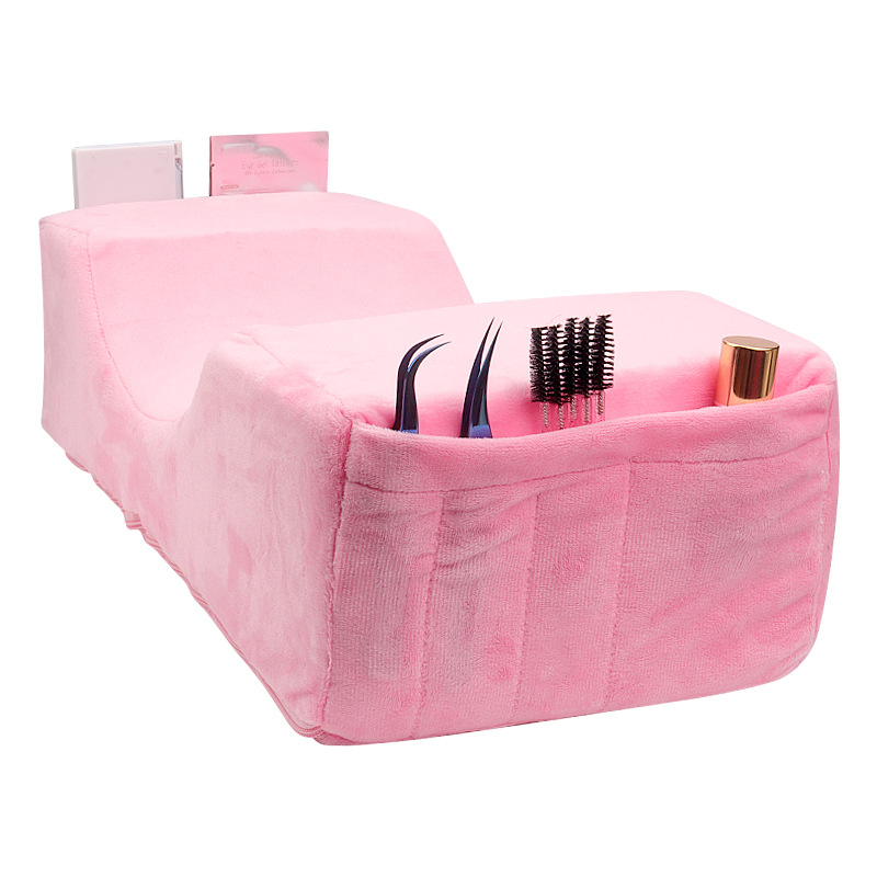 Venta al por mayor pestañas belleza sueño almohada tatuaje cuello protección consola injerto pestañas especial Workbench almohada en forma de U