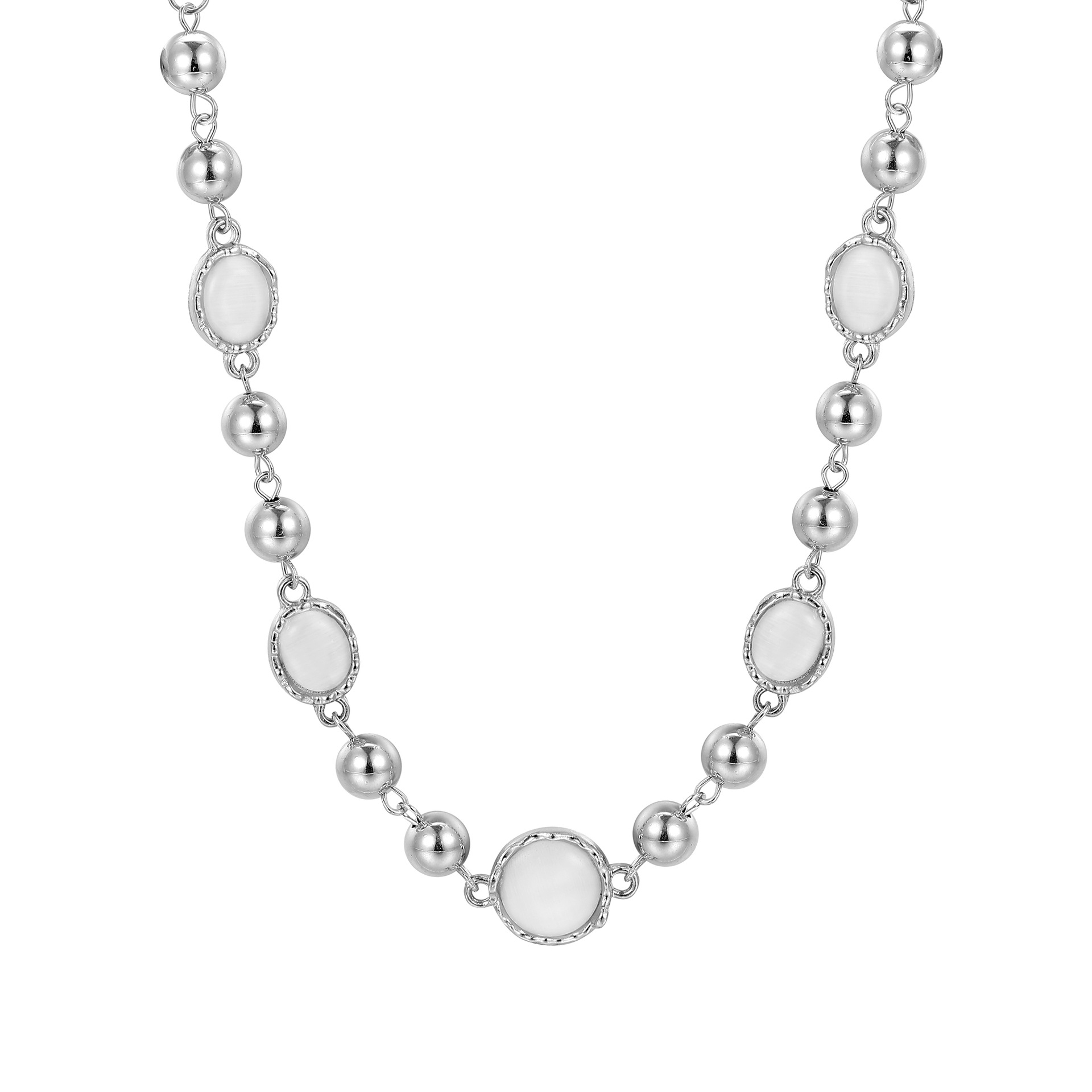 Layered Moonstone Star Necklace High-end Moonlight Clavicle Chain_voghion.com