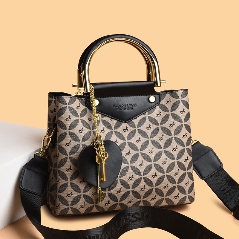 Women's Bags Cross-Border New Trendy High-End Fashion Printed Handbags Women's Bags Crossbody Bags Large Capacity Bucket Bags