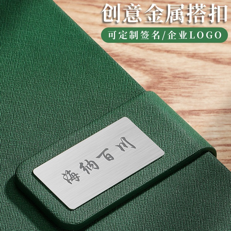 Cuaderno de hojas sueltas A5 engrosado de cuero desmontable B5 de negocios de alta apariencia cuaderno traje caja de regalo