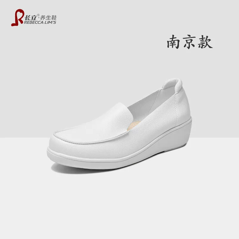 Обувь для здоровья Чанли Один педаль обуви Lefu вождение мягкой подошвы женская обувь бобовая обувь женская повседневная одиночная обувь Nanjing обувь медсестры