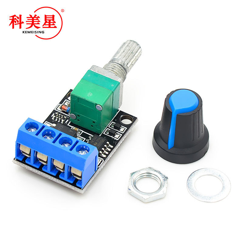 PWM DC motor speed regulator 5V-16V12V speed control switch 10A LED dimming speed control module