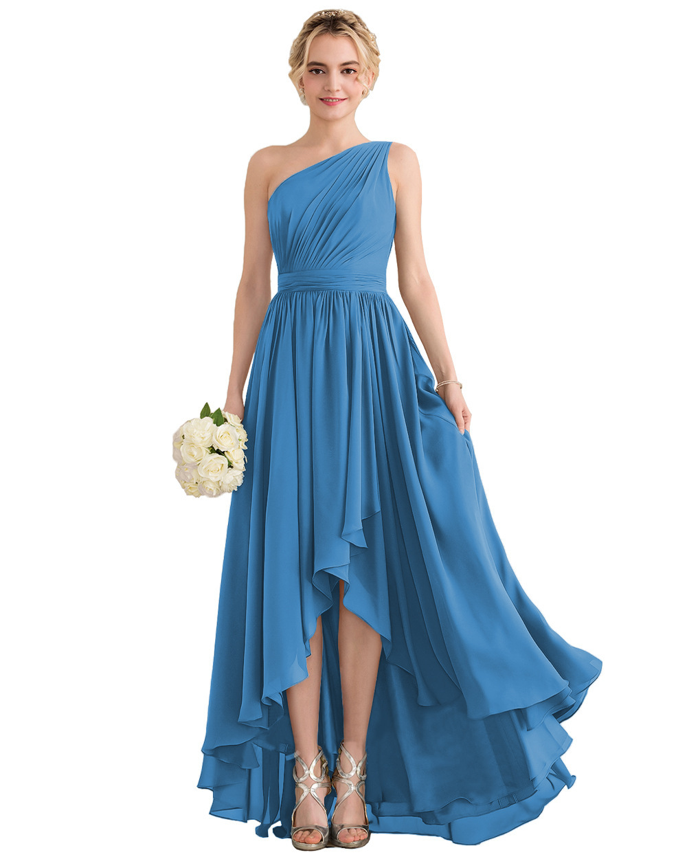 Vestido de noche para mujeres verano 2026 nuevo temperamento hombro pequeño cola celebridad fiesta de cumpleaños vestido diario