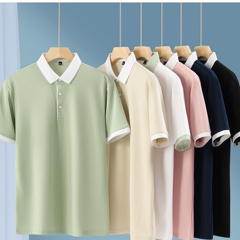 Camisa POLO Camisa publicitaria de calidad Ropa de trabajo de manga corta con solapa impresa Camiseta cultural Ropa impresa de secado rápido Camisa publicitaria
